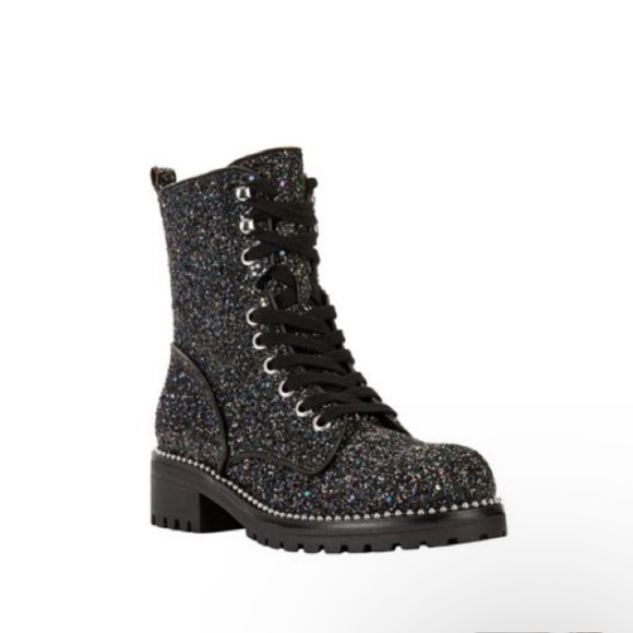 portland Shoes - Portland Private black glitter boots size 10